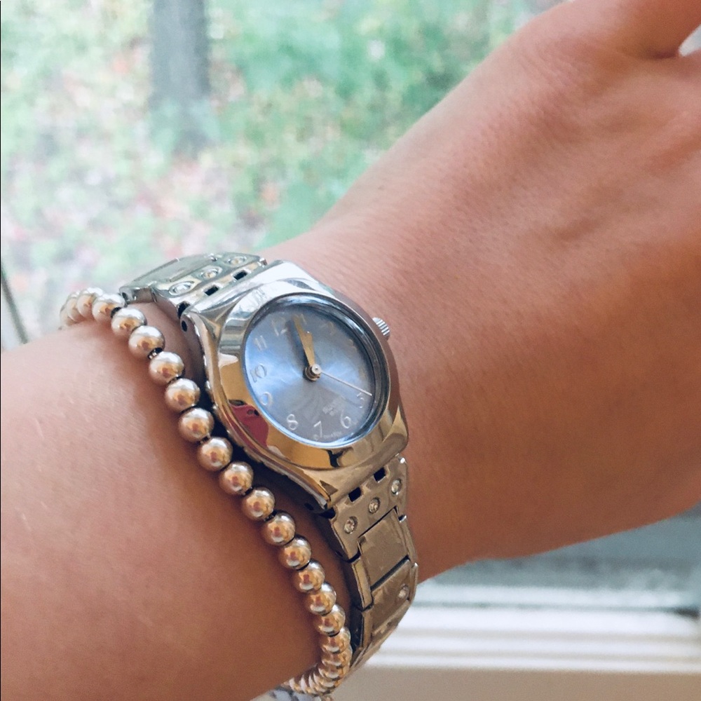 Rare SWATCH stainless steel etched watch